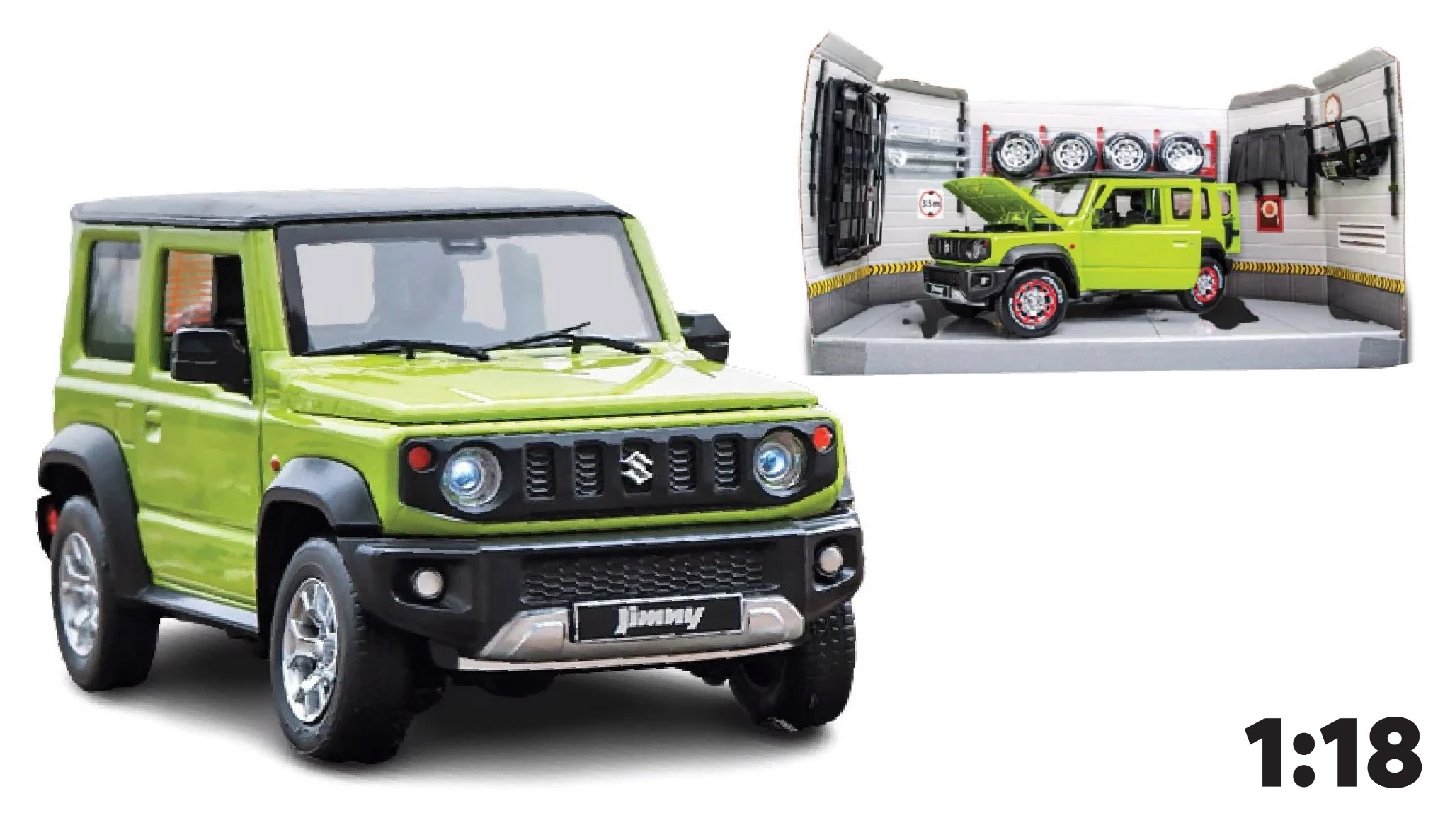  Mô hình xe Suzuki Jimny SUV địa hình 1:18 CCA OT134 