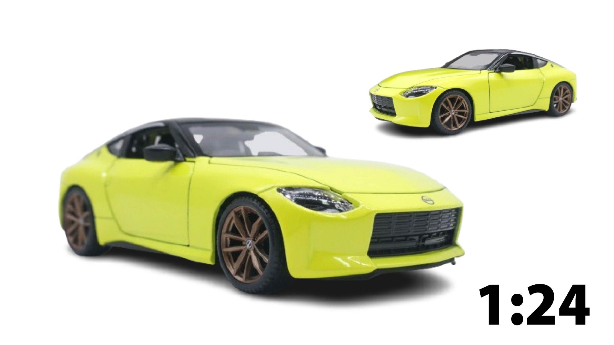  Mô hình xe ô tô Nissan Z 2023 Yellow tỉ lệ 1:24 Maisto OT150 