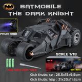  Mô hình xe Batman Batmobile The Dark Knight Tumbler phun khói - có đèn - âm thanh tỉ lệ 1:18 Alloy Model OT18005 