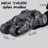  Mô hình xe Batman Batmobile The Dark Knight Tumbler phun khói - có đèn - âm thanh tỉ lệ 1:18 Alloy Model OT18005 