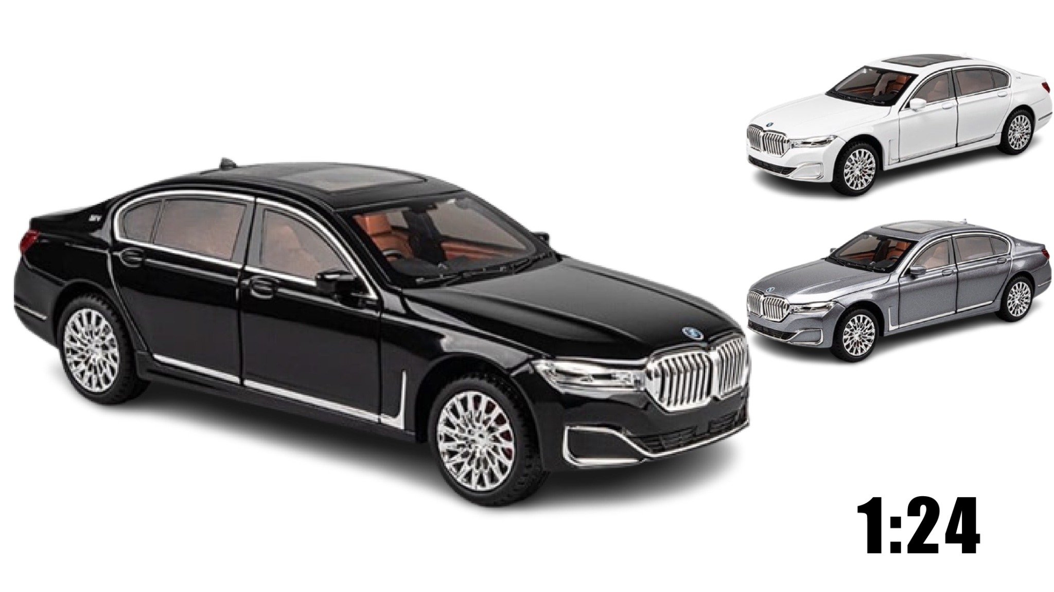  Mô hình xe ô tô Bmw 760Li tỉ lệ 1:24 Chezhi OT191 