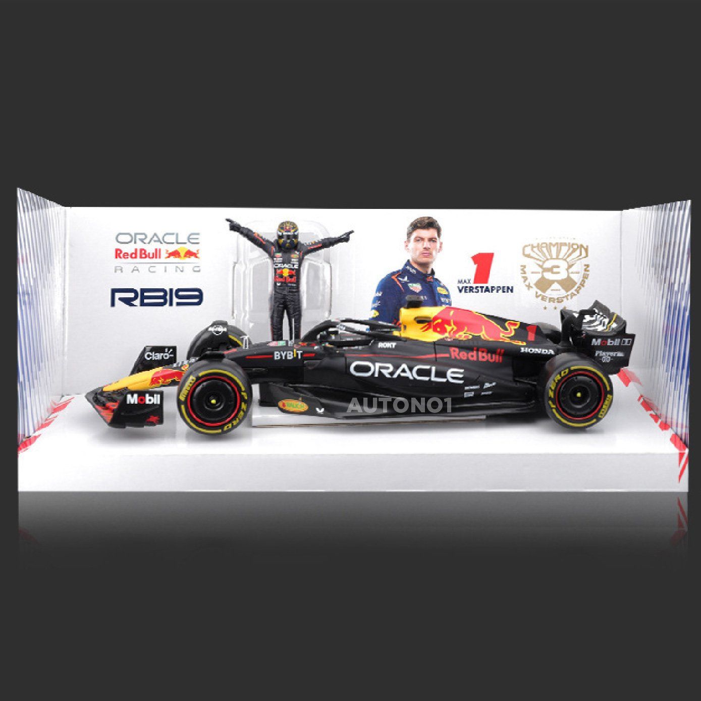  Mô hình xe đua F1 Redbull GP 2023 RB19 có figure rời tỉ lệ 1:24 Bburago 18-28036 OT24022 