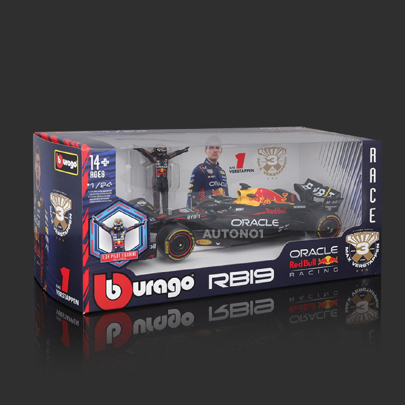  Mô hình xe đua F1 Redbull GP 2023 RB19 có figure rời tỉ lệ 1:24 Bburago 18-28036 OT24022 
