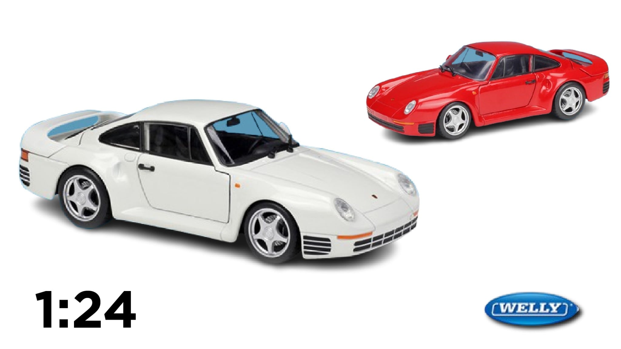  Mô hình xe Porsche 959 tỉ lệ 1:24 Welly OT24025 