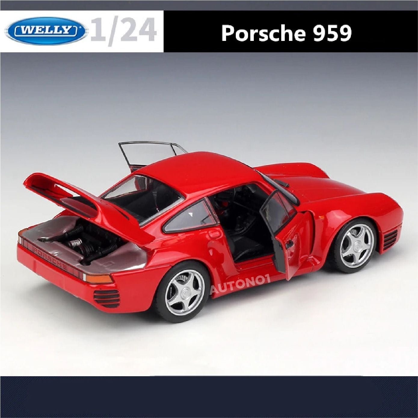  Mô hình xe Porsche 959 tỉ lệ 1:24 Welly OT24025 