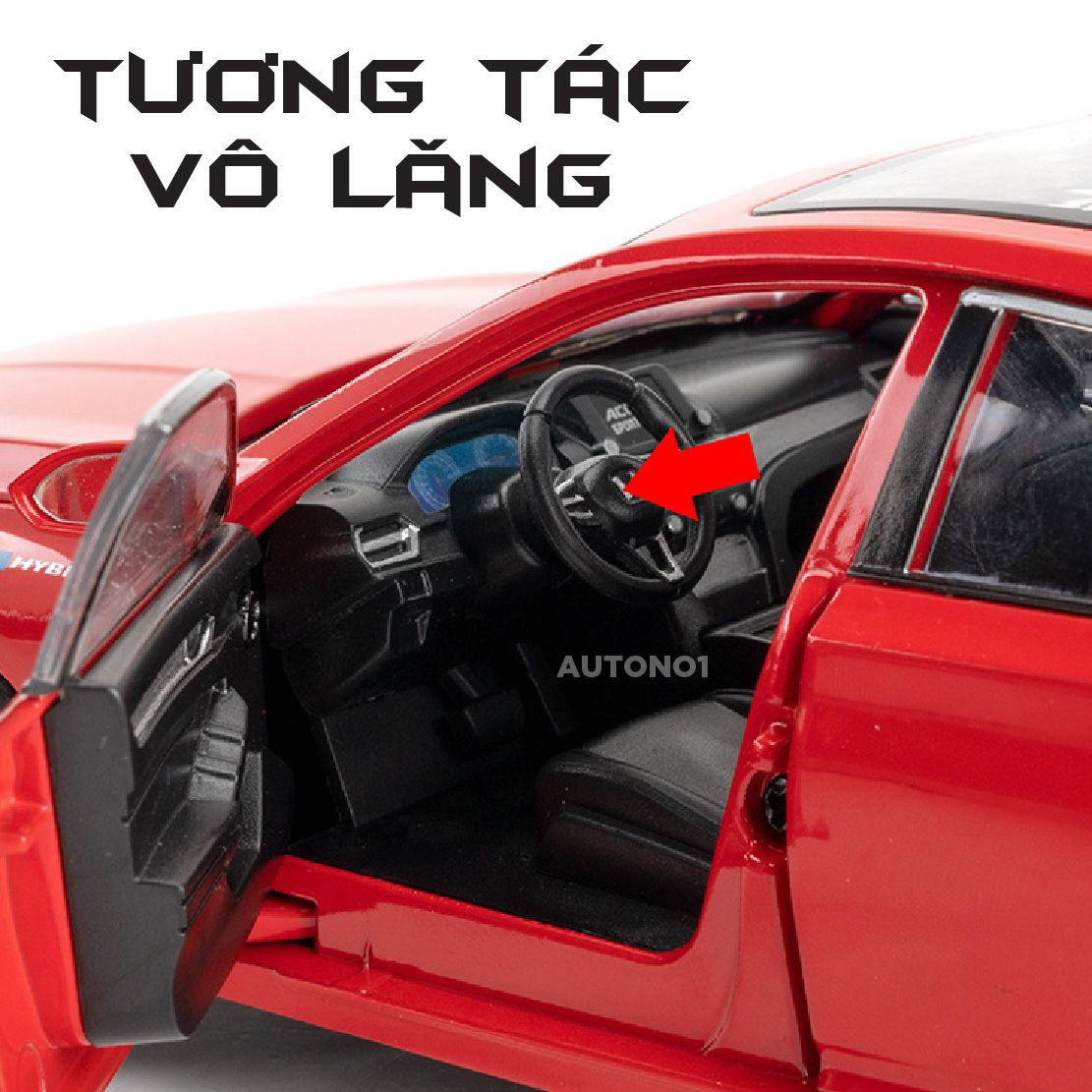  Mô hình xe Honda Accord Sport Hybrid full open - có đèn - âm thanh tỉ lệ 1:24 Alloy Model OT24031 