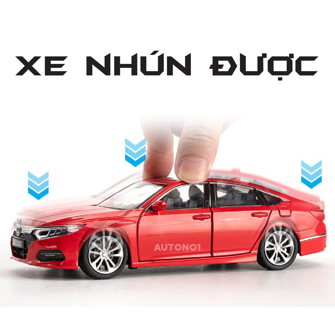  Mô hình xe Honda Accord Sport Hybrid full open - có đèn - âm thanh tỉ lệ 1:24 Alloy Model OT24031 