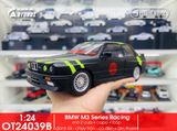  Mô hình xe BMW M3 series racing full open - full kính - đánh lái được tỉ lệ 1:24 JinliFang OT24039 