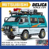  Mô hình xe Mitsubishi Delica Van Guide Offroad full open - có phụ kiện tỉ lệ 1:24 Chimei Model OT24052 