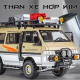  Mô hình xe Mitsubishi Delica Van Guide Offroad full open - có phụ kiện tỉ lệ 1:24 Chimei Model OT24052 