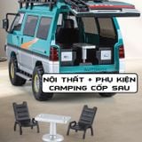  Mô hình xe Mitsubishi Delica Van Guide Offroad full open - có phụ kiện tỉ lệ 1:24 Chimei Model OT24052 