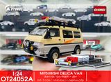  Mô hình xe Mitsubishi Delica Van Guide Offroad full open - có phụ kiện tỉ lệ 1:24 Chimei Model OT24052 