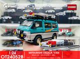  Mô hình xe Mitsubishi Delica Van Guide Offroad full open - có phụ kiện tỉ lệ 1:24 Chimei Model OT24052 