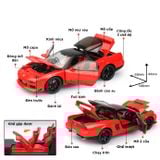  Mô hình xe Honda NSX full open - đánh lái tỉ lệ 1:32 Alloy Model OT32008 