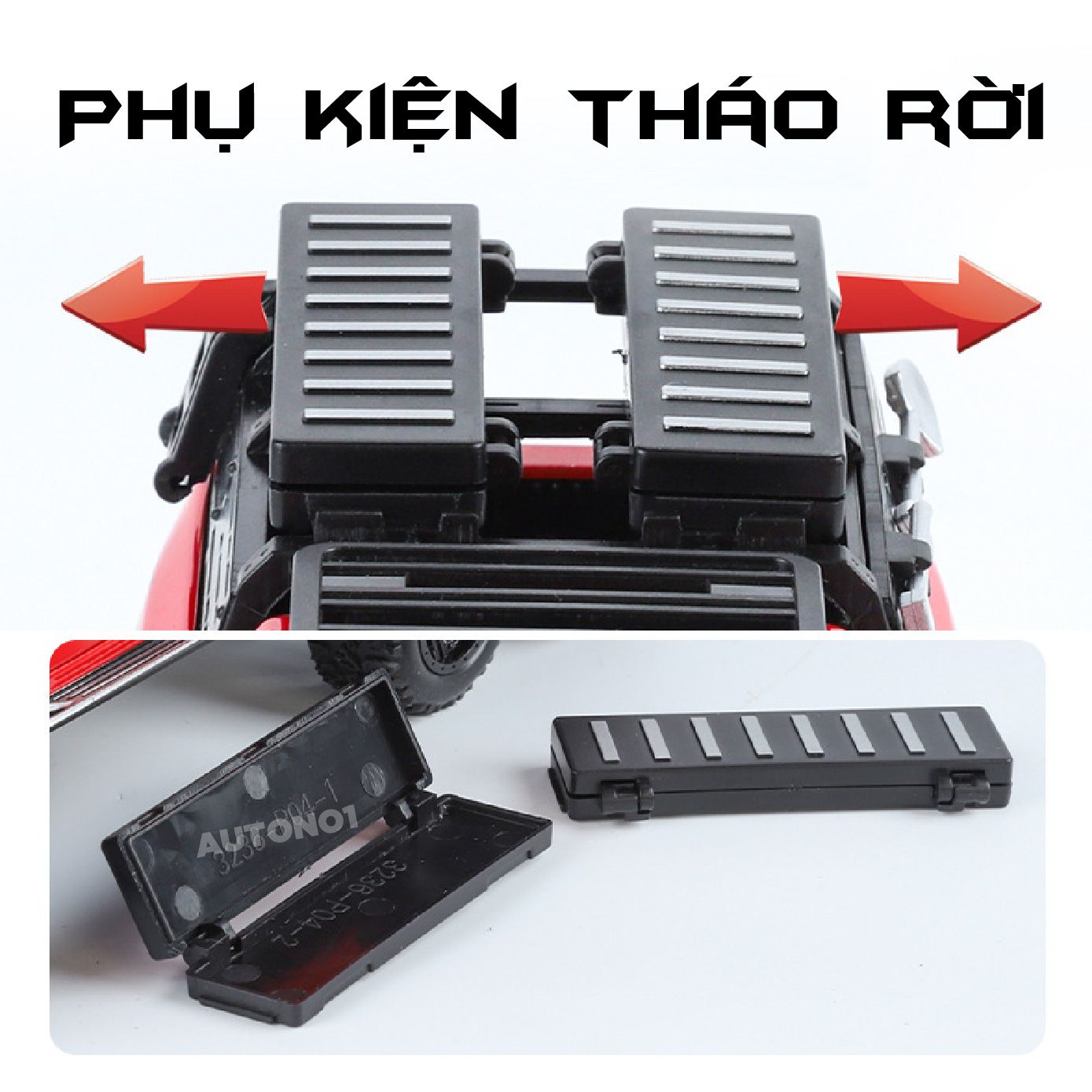  Mô hình xe Hennessey Mammoth RAM 6X6 Offroad tỉ lệ 1:32 Alloy Model OT32021 