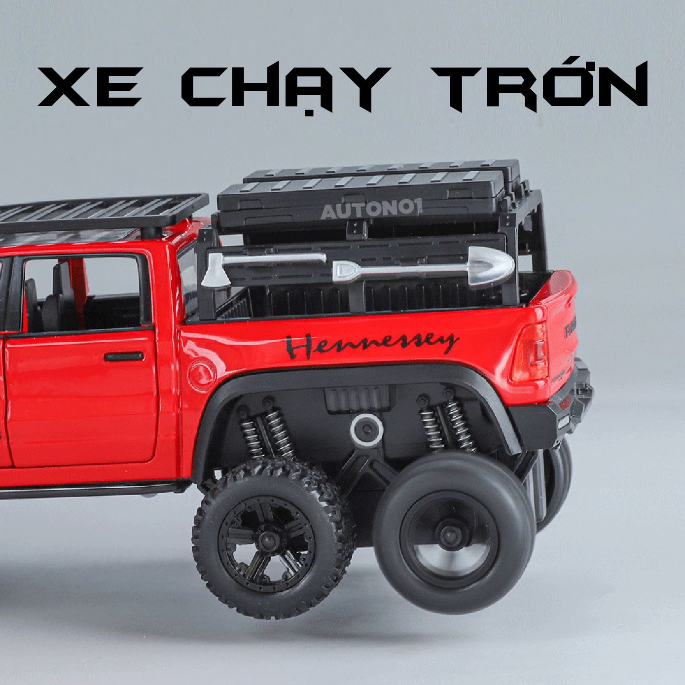  Mô hình xe Hennessey Mammoth RAM 6X6 Offroad tỉ lệ 1:32 Alloy Model OT32021 