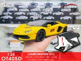  Mô hình xe Lamborghini Aventador Svj63 đánh lái được full open, mui xe có thể tháo rời 1:24 Miniauto DC24301 