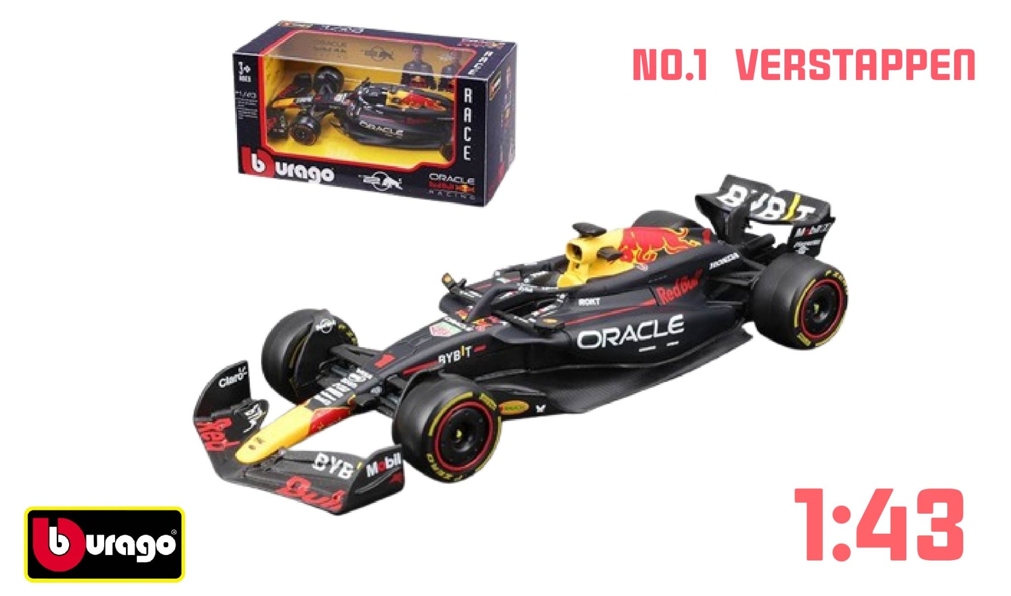  Mô hình xe đua Red Bull RB20 Formula F1 tỉ lệ 1:43 Bburago 18-38097 OT43016 