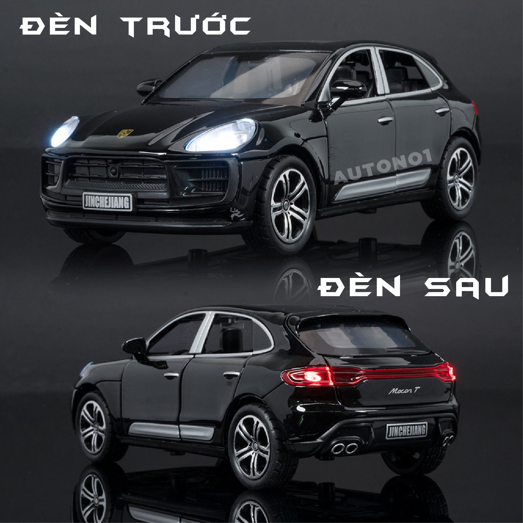  Mô hình Porsche Macan full open - có đèn - âm thanh tỉ lệ 1:32 Alloy Model OT575 