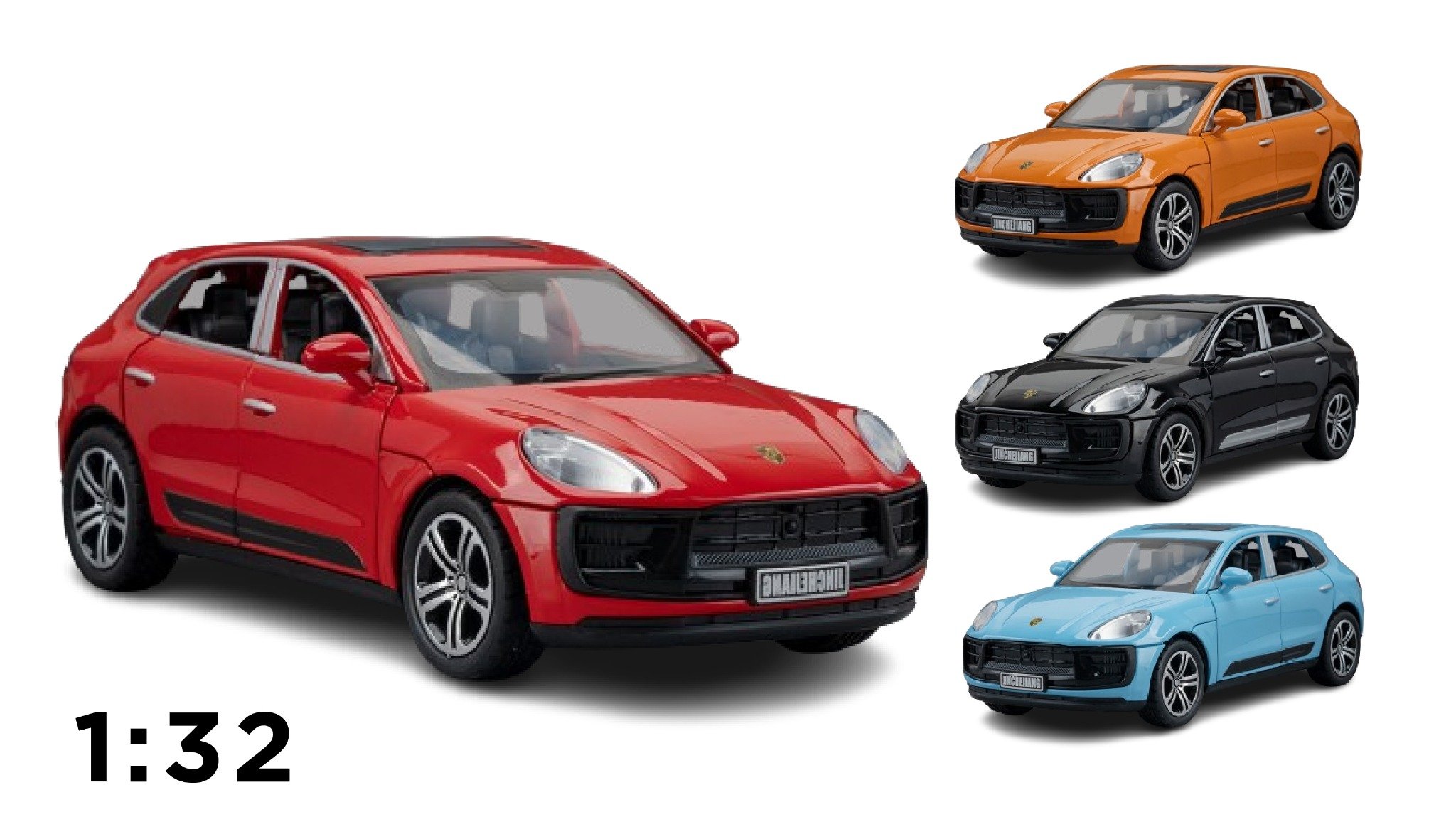  Mô hình Porsche Macan full open - có đèn - âm thanh tỉ lệ 1:32 Alloy Model OT575 