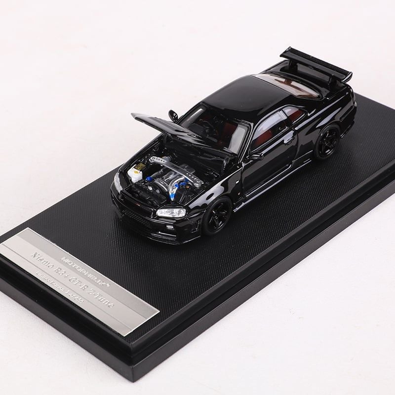  Mô hình xe Nissan Skyline GT-R R34 có hộp mica tỉ lệ 1:64 Motorhelix MH-R34-2 