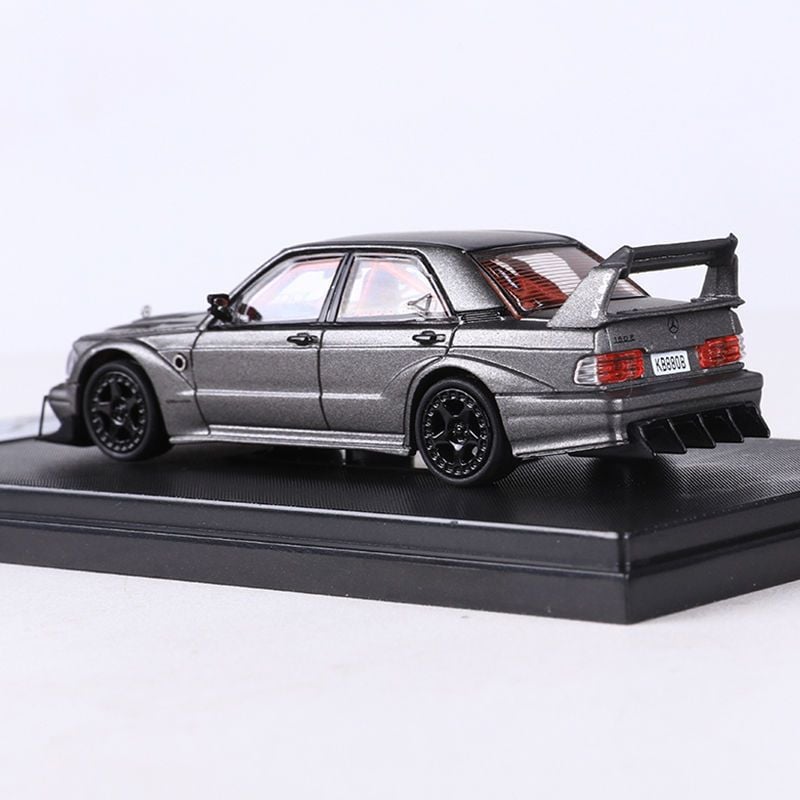  Mô hình xe Mercedes-Benz 190E W201 Evo II có hộp mica tỉ lệ 1:64 Rhino Model RM64-190E-2 