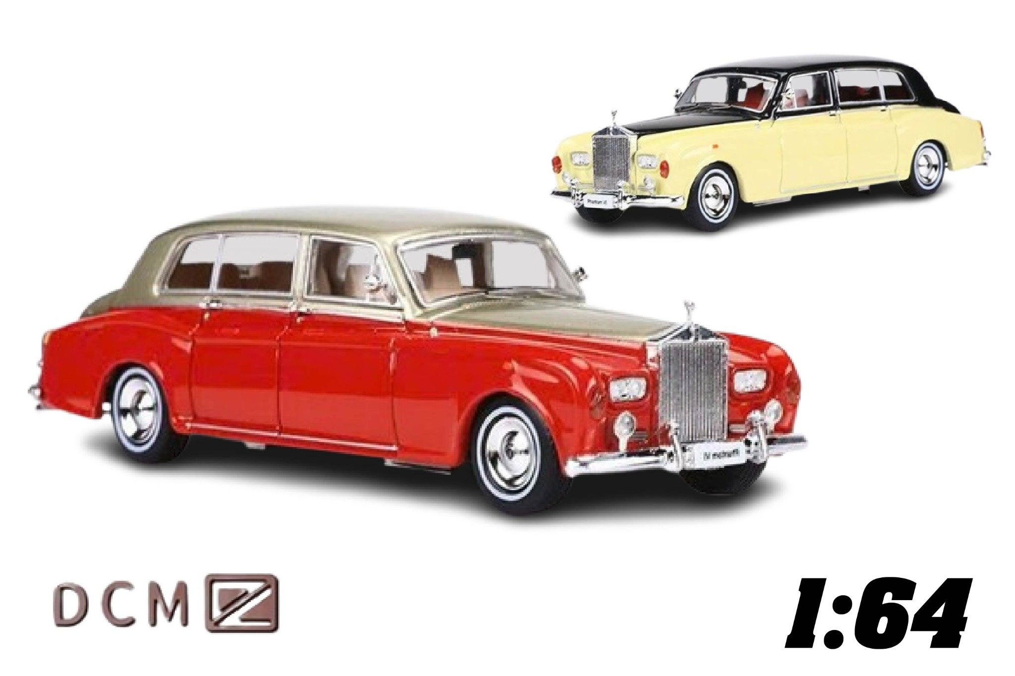 Mô hình xe Rolls Royce Phantom VI 6th Generation có hộp mica tỉ lệ 1:64 OT64014 DCM Model 