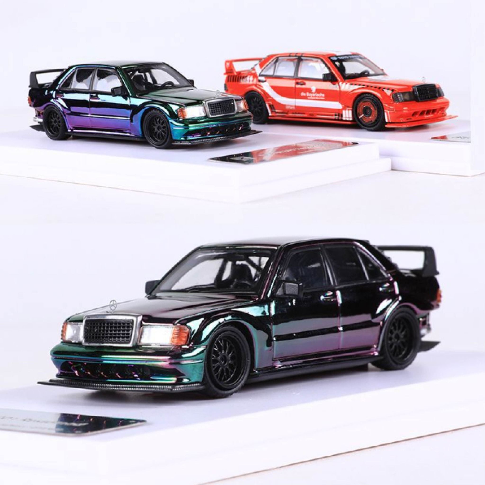  Mô hình xe Mercedes-Benz 190E W201 có hộp mica tỉ lệ 1:64 DCM OT64021 