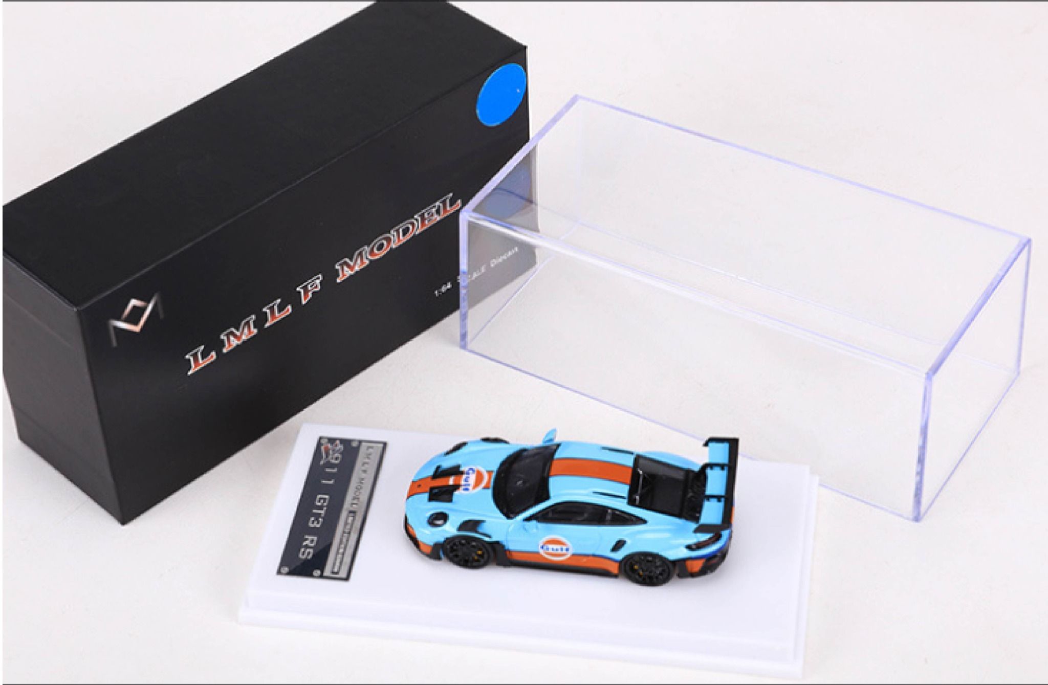  Mô hình xe Porsche 911(992) GT3 RS LMLF tỉ lệ 1:64 có đế và hộp mica LMLF OT64028 
