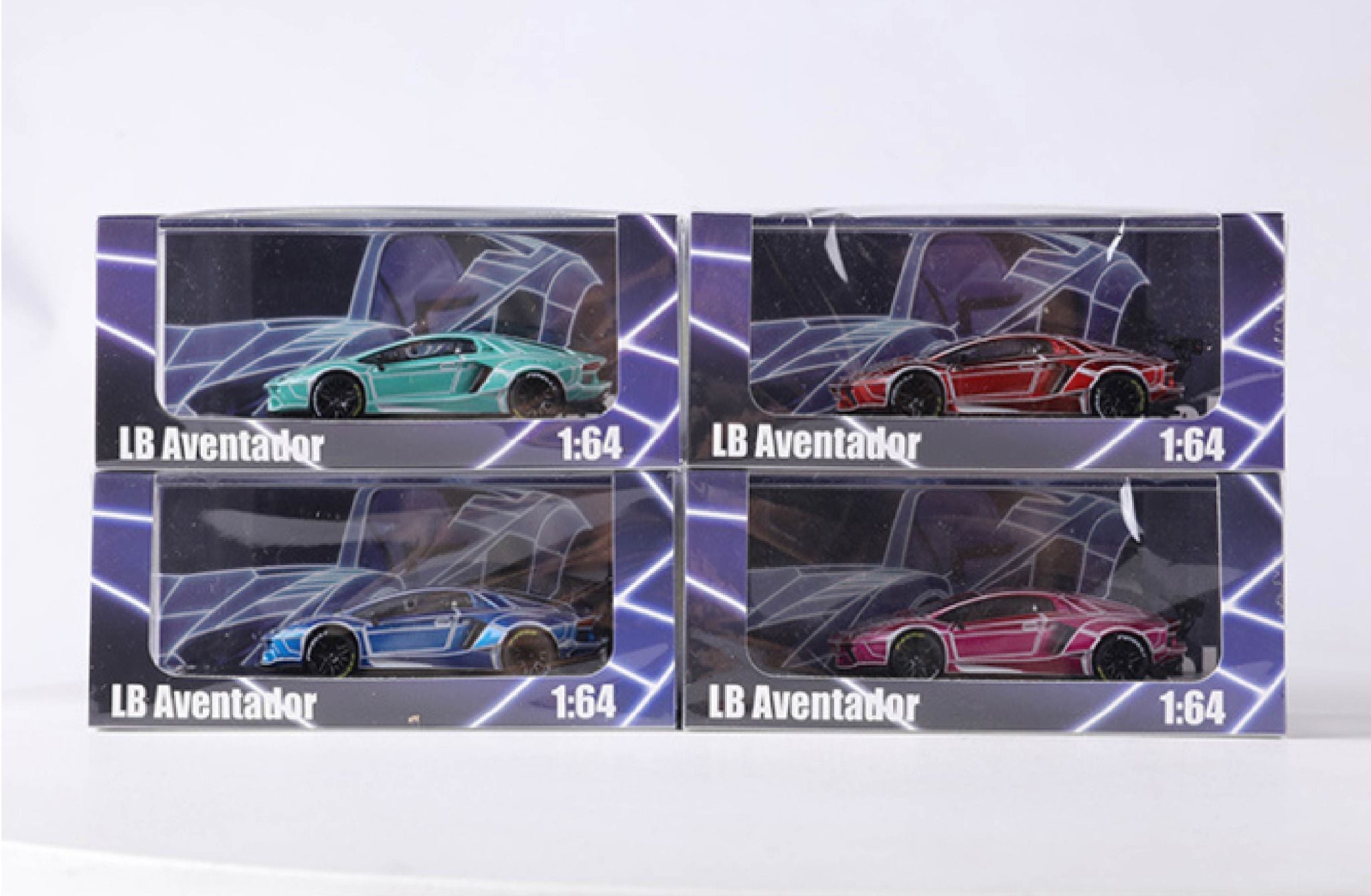  Mô hình xe Lamborghini LP700 Aventador phiên bản cao cấp có bánh phụ hộp và đế mica tỉ lệ 1:64 Demon King Model KM-LP700 
