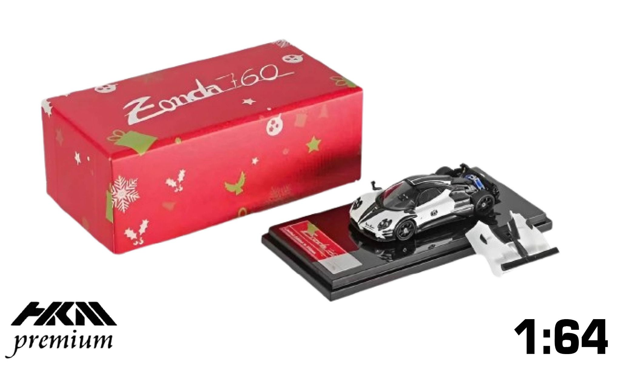  Mô hình xe Pagani Zonda 760 Berlineta Luminous có phản quang tỉ lệ 1:64 HKM Premium OT64095 