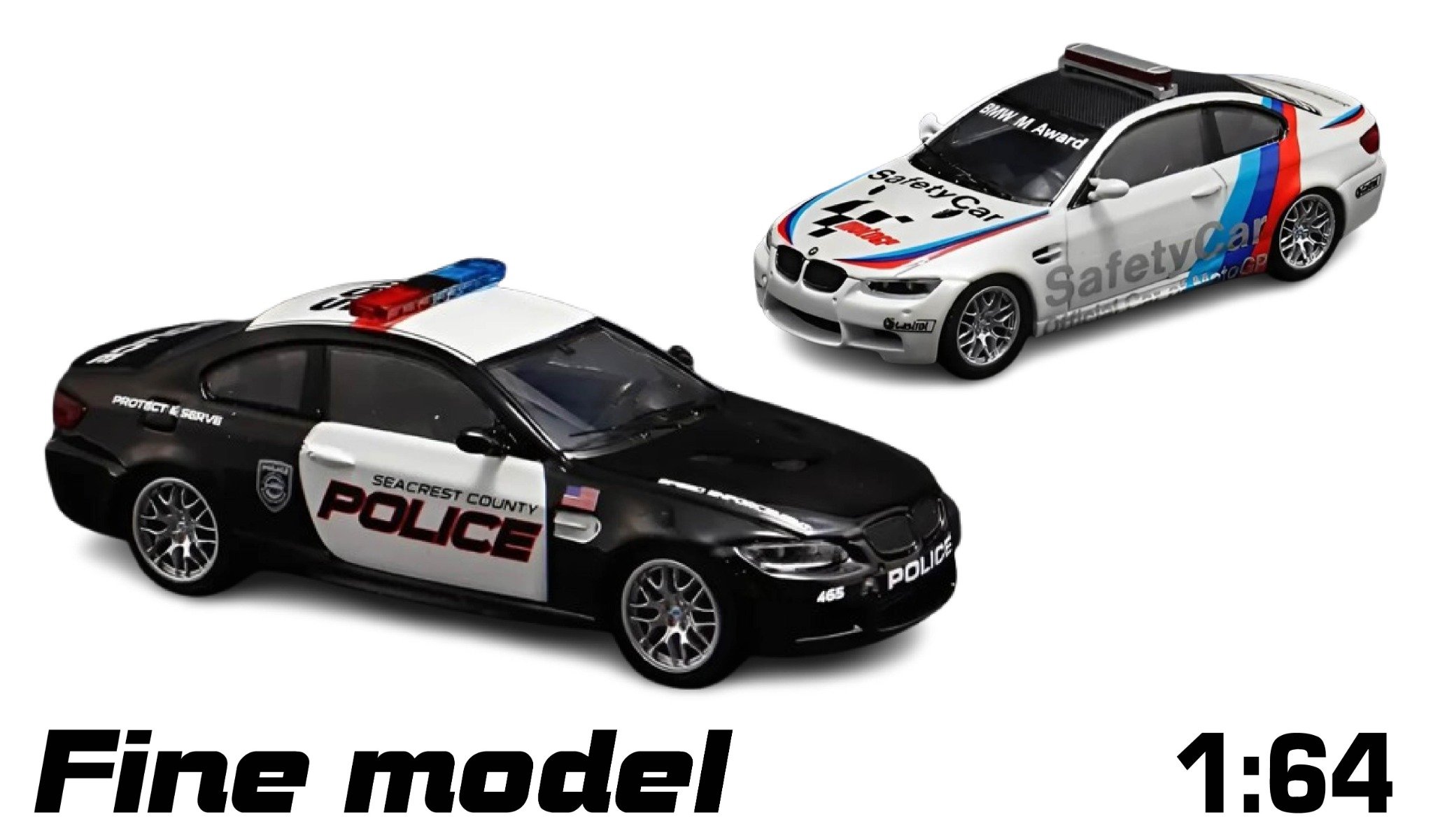  Mô hình xe BMW M3 E92 Safety car livery HEC Hobby Expo China 2025 HEC limited tỉ lệ 1:64 Fine Model X Briscale OT64309 