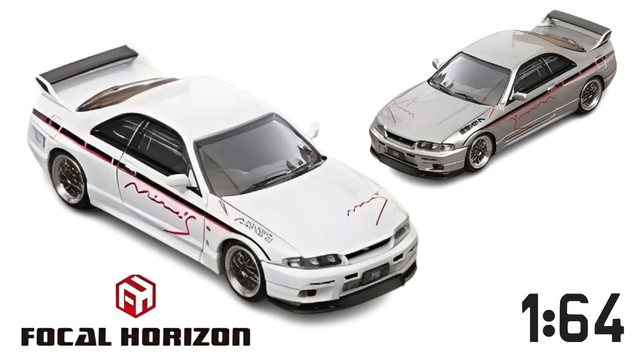  Mô hình xe Nissan Mine's Skyline GT-R R33(BCNR33) tỉ lệ 1:64 Focal Horizon OT64321 