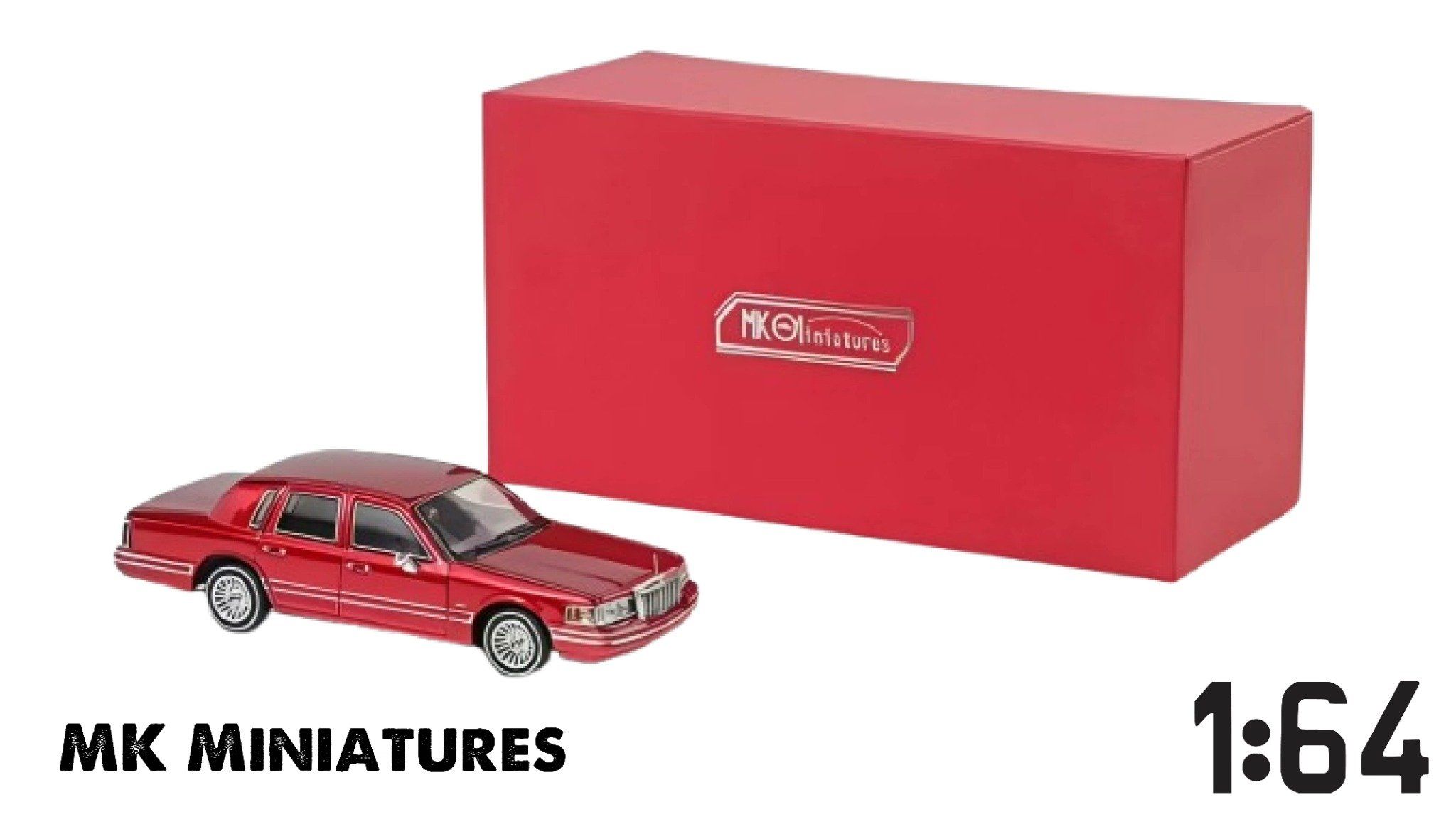  Mô hình xe Lincoln Town Car 1992 tỉ lệ 1:64 MK Miniatures OT64334 