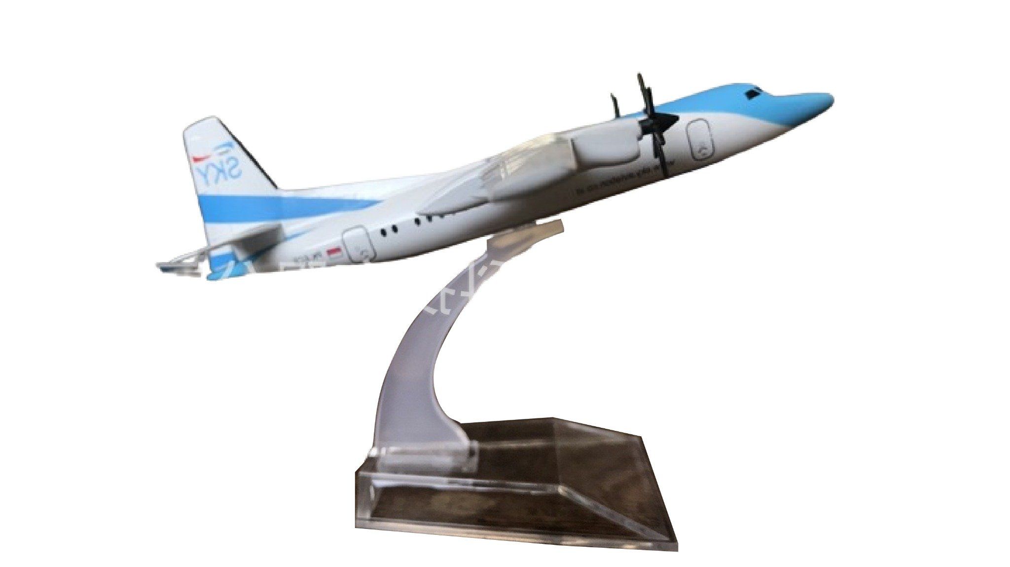  Mô hình máy bay cánh quạt ATR72 Malaysia Maswings 16cm MB16196 