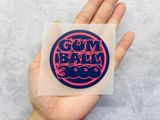  Sticker PET in chuyển nhiệt - hình ủi lên vải - nón - áo - quần series Gumball 3000 Autono1 PE001 
