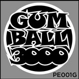  Sticker PET in chuyển nhiệt - hình ủi lên vải - nón - áo - quần series Gumball 3000 Autono1 PE001 