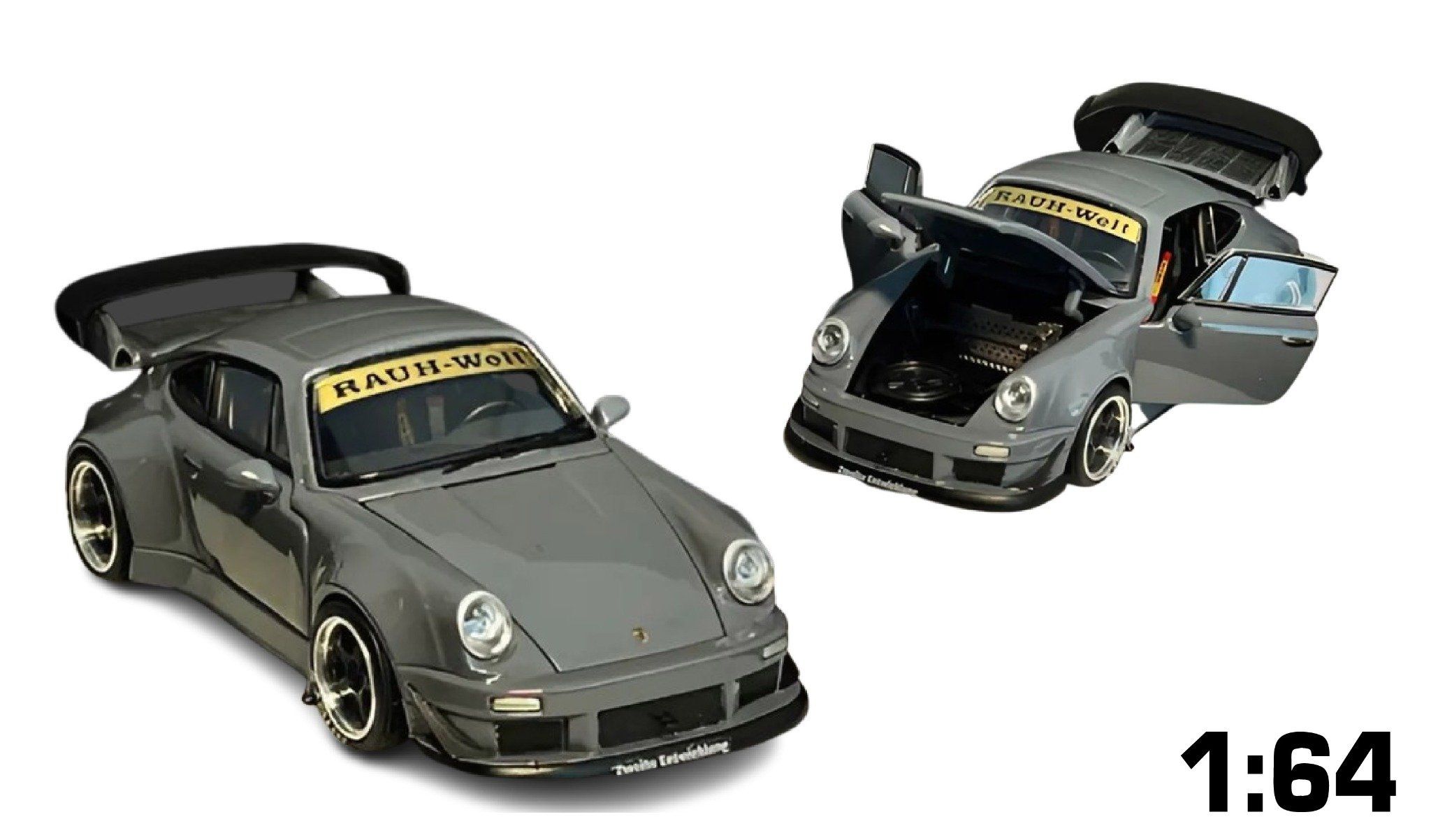  Mô hình xe Porsche RWB930 Cement Dust tỉ lệ 1:64 PGM-640208 