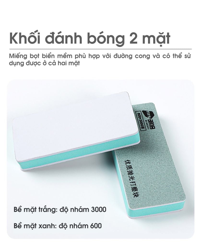 Dụng cụ mài đánh bóng, chà nhám Gundam - mô hình xe phụ kiện chuyên dụng, cao câp PK421