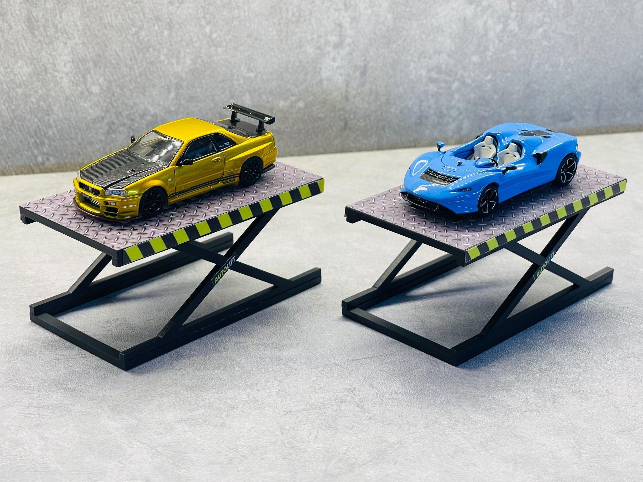  Phụ kiện bàn nâng xe mô hình bằng mica tỉ lệ 1:24 - 1:18 - 1:64 Autono1 PK476 