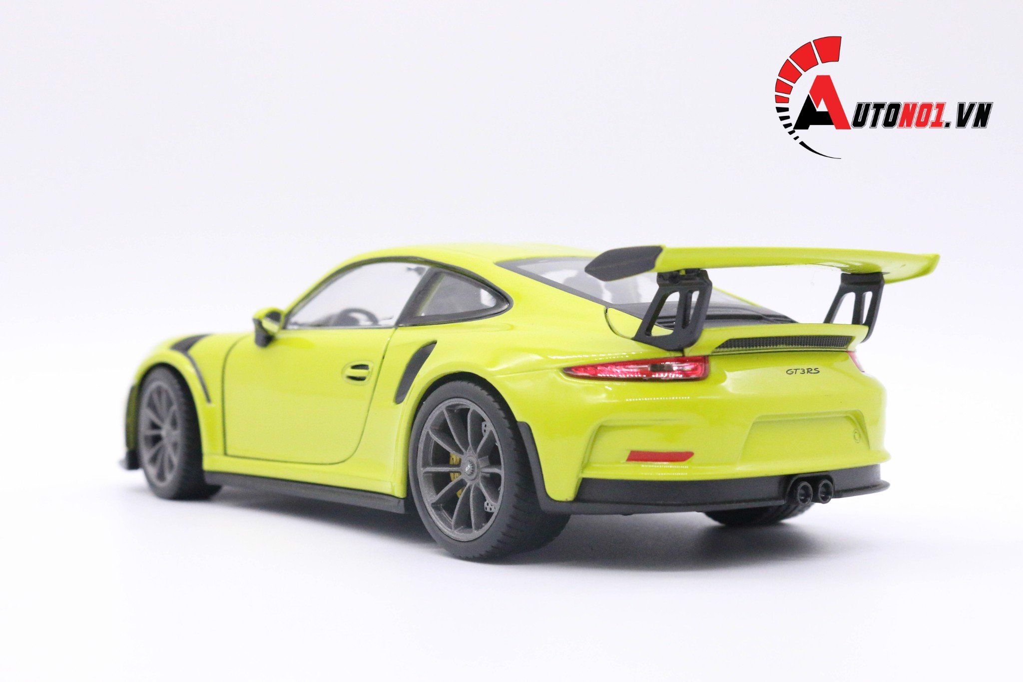  Mô hình xe Porsche 911 GT3 RS 2016 mở được hai cửa,capo trước, đánh lái được 1:24 Welly 5386 