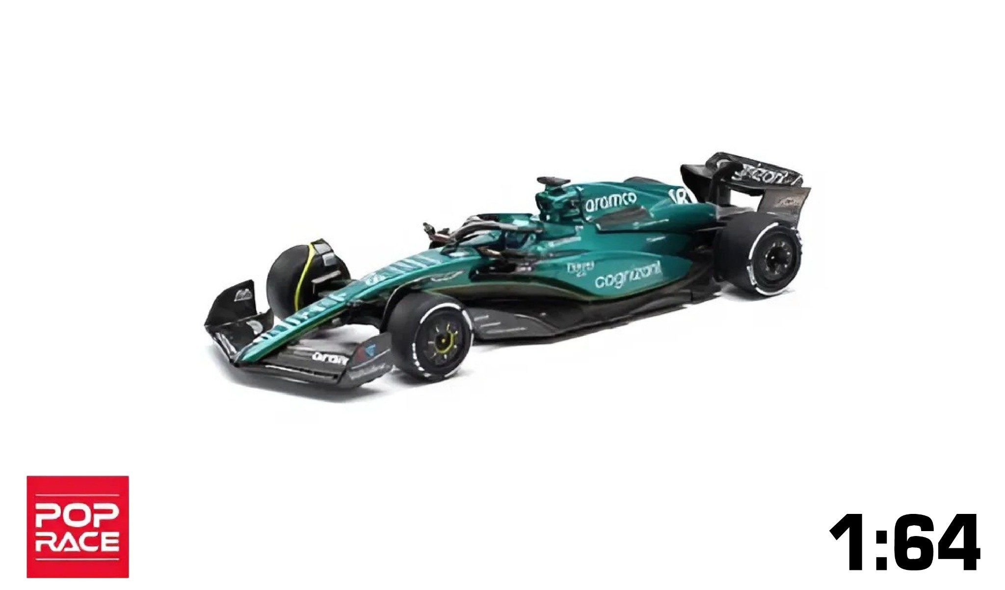  Mô hình xe Aston Martin AMR23 F1 #81 L.Stroll blue tỉ lệ 1:64 Poprace PR640234 
