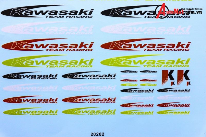  Decal nước Chữ Kawasaki 20202 DC048 