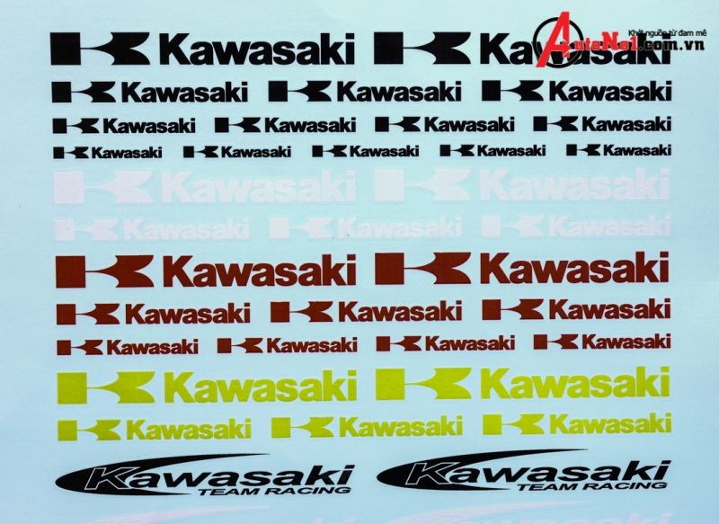  Decal nước Chữ Kawasaki 20202 DC048 