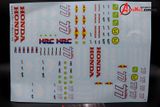  Decal nước Honda Redbull HRC 77 62221b 1:8 DC140 