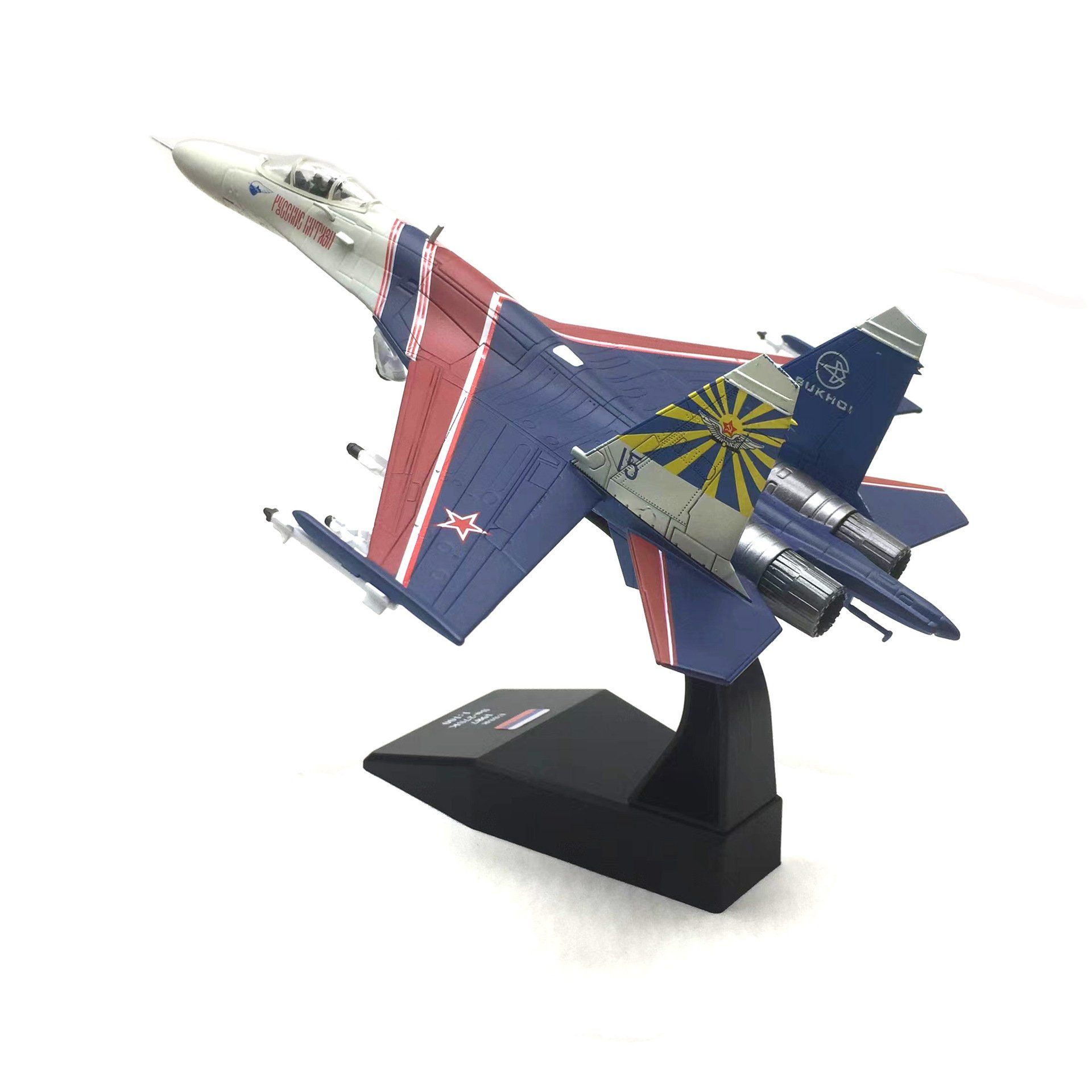 Mô hình máy bay chiến đấu Russia USSR 1987 Su 27 tỉ lệ 1:100 Ns models ...