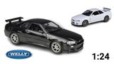  Mô hình xe Nissan Skyline Gt-R R34 1:24 Welly OT132 