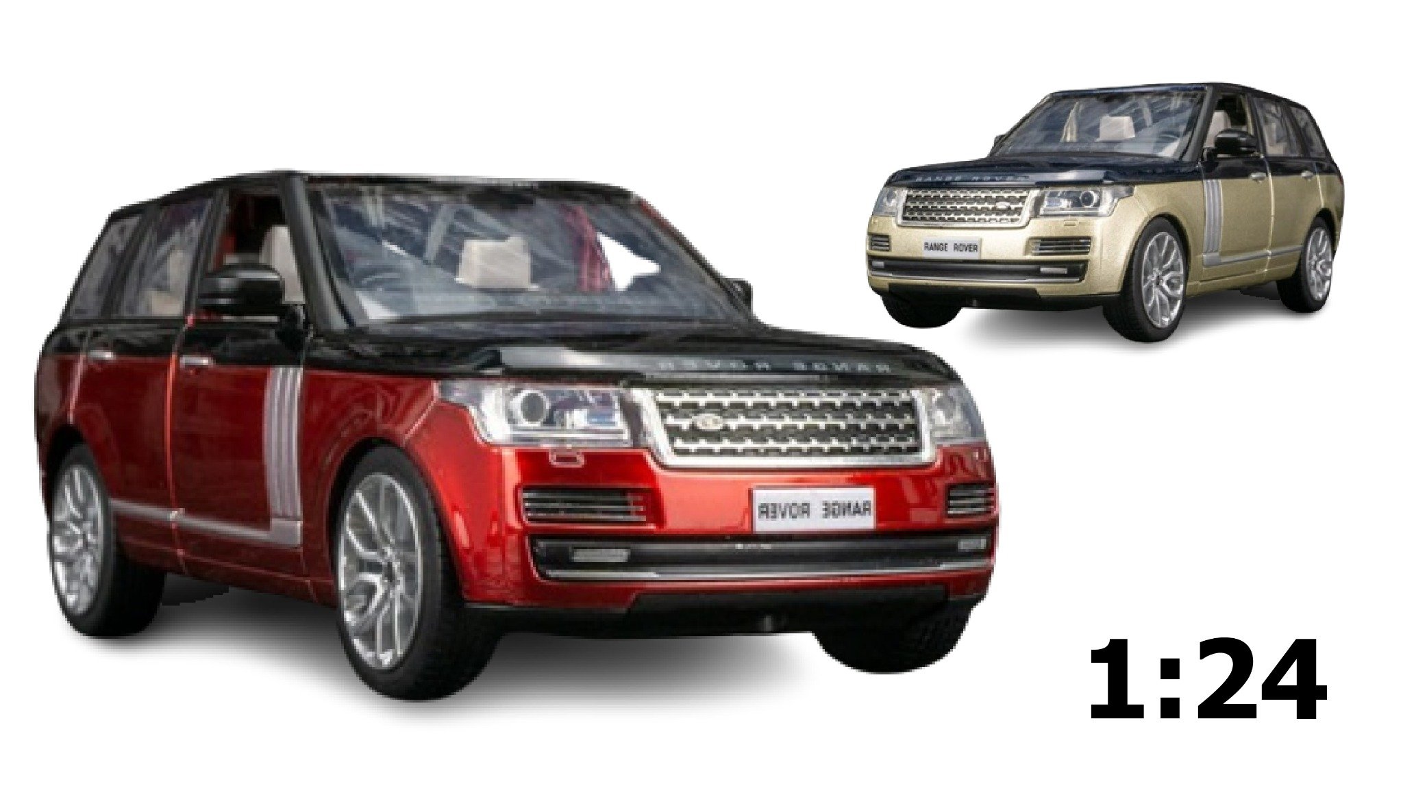  Mô hình xe Range Rover Land Rover mở được 2 cửa, nắp capo và cốp 1:24 CCA Coolchicauto OT008 