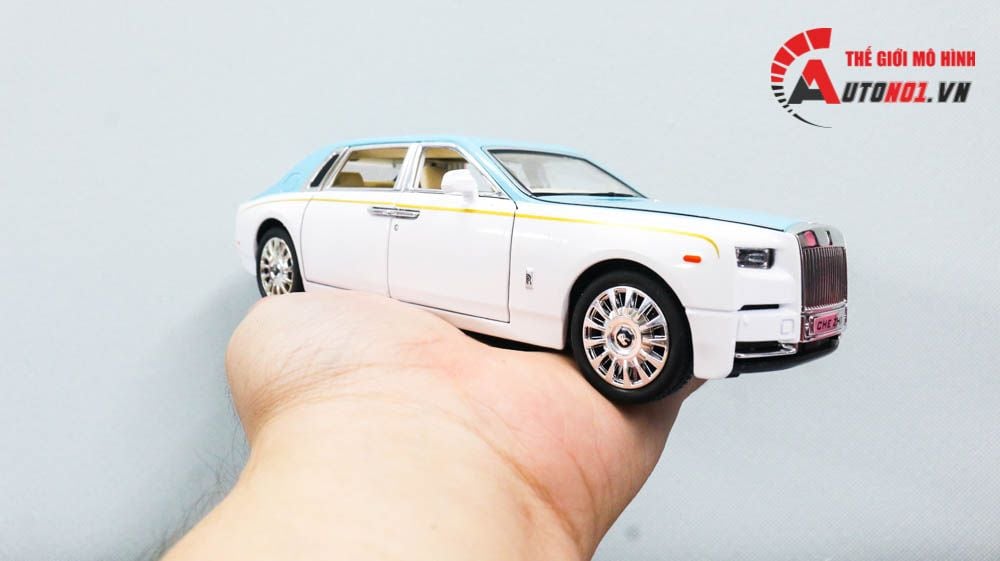 Mô hình xe Rolls Royce Phantom trần xe bầu trời sao tỉ lệ 1:24 Chezhi 7320