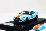  Mô hình xe BMW M4 Gulf, Pink Pig box camping tỉ lệ 1:64 Time micro 